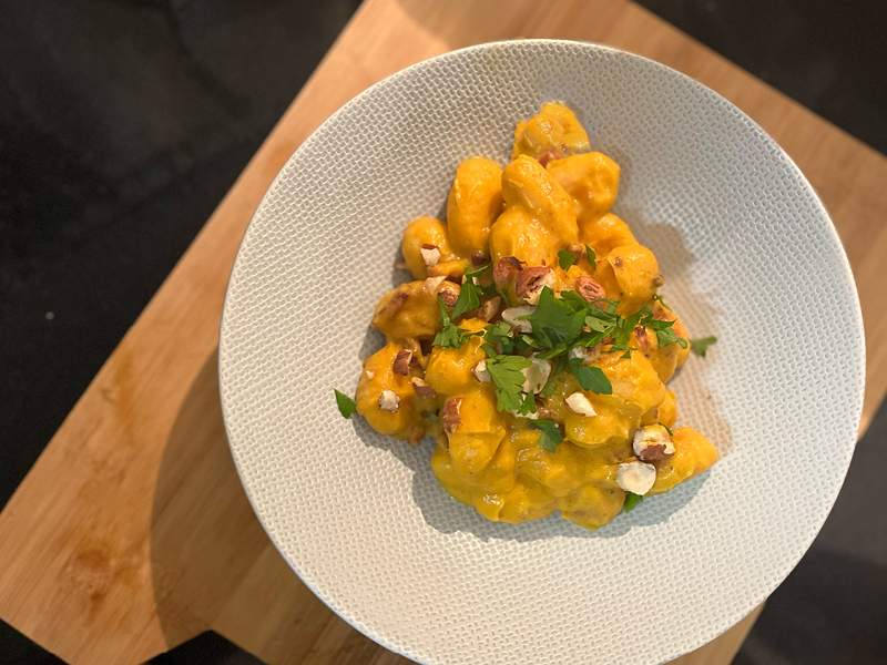 Recette gnocchi cremeux potimarron