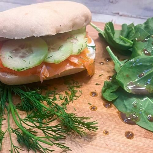 Recette pita à la norvégienne à la truite fumée