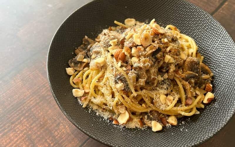 Spaghetti al tartuffo et noisettes