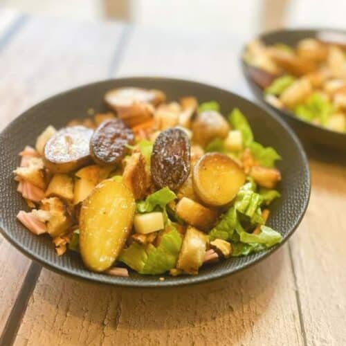 Recette salade grenaille rôtie jambon et ossau-iraty