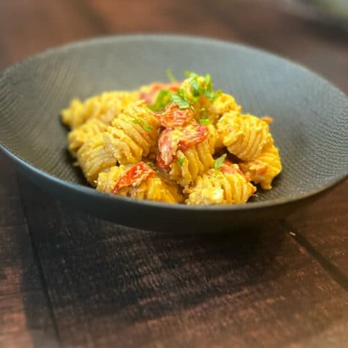 Recette pâtes feta tomates cerise