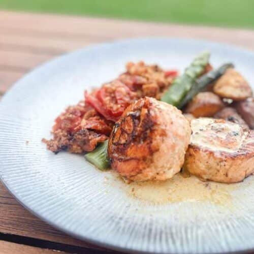 Recette tournedos de saumon crumble de tomates