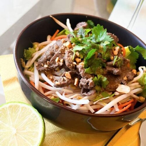 Recette de la vraie salade de boeuf thaï