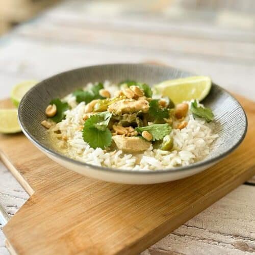 Recette poulet thaï au curry vert lait coco