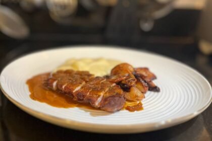 recette porc pommes rôties
