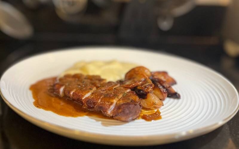 recette porc pommes rôties