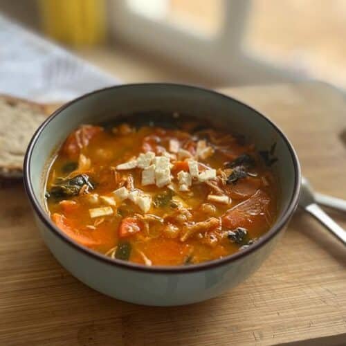 Recette soupe orientale poulet carottes pois chiches
