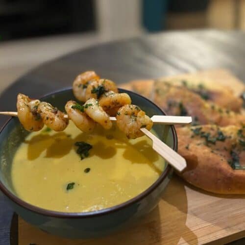 Recette soupe de lentilles corail aux crevettes
